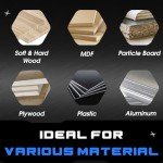 40-Piece CNC Router Bit Set with 1/8" Shank