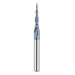 Tapered Ball Nose Spiral Router Bit, 1.0mm Tip