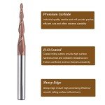 Spiral Ball Nose Tapered End Mill Router Bits
