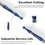 Spiral Tapered Ball Nose Router Bit for CNC