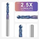 SpeTool 1/4" Ball Nose CNC Router Bits