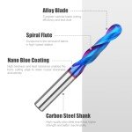 Ball Nose Carbide Router Bit - 1/4" Shank