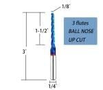 DashHound 3-Flute Carbide Ball Nose CNC Bits