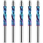 5PCS Compression Spiral Flush Trim Router Bits