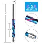 5PCS Compression Spiral Flush Trim Router Bits