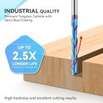 HQMaster Extra Long Carbide Router Bit 1/4 Inch