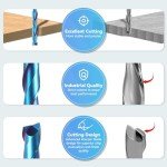 HQMaster Extra Long Carbide Router Bit 1/4 Inch