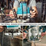 5PCS Compression Spiral Flush Trim Router Bits