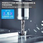 5PCS Carbide Ball Nose End Mill Cutter Set