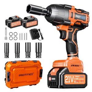 High Torque Cordless Impact Wrench with Batteries