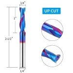 Upcut Spiral Router Bits 1/4" Shank - Solid Carbide