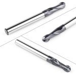 5PCS Carbide Ball Nose End Mill Cutter Set
