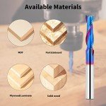 Upcut Spiral Router Bits 1/4" Shank - Solid Carbide