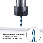 10-Pack 1/8" Ball Nose CNC Router Bits