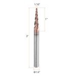 Ball Nose End Mill 1/16" Carbide 4 Flute