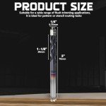 Up Cut Spiral Flush Trim Router Bit, 1/4" Shank