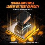 High Torque Cordless Impact Wrench with Batteries