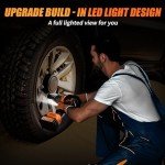 High Torque Cordless Impact Wrench with Batteries