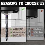 Up Cut Spiral Flush Trim Router Bit, 1/4" Shank