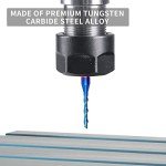 Eanosic 1/4" Downcut Spiral Router Bit 3" Length