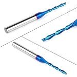 Eanosic 1/4" Downcut Spiral Router Bit 3" Length