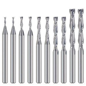 Hozly 10-Piece CNC Router Bits Set, 1/8" Shank