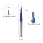 Tapered Ball Nose End Mill CNC Router Bit