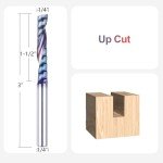 SpeTool 1/4" Single Flute End Mill Bit