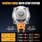 Takuoo 1/2" Cordless Brushless Impact Wrench Kit