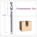 SpeTool Carbide Spiral Router Bit for Woodworking
