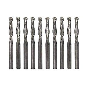 Ball Nose Carbide End Mill Set - 10 Pieces