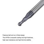 1.5mm Ball Nose Solid Carbide CNC Router Bit