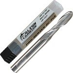 Ball Nose Router Bit - 1/4" Carbide Spiral