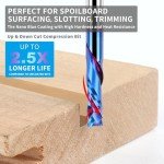 Eanosic Up-Down Compression Router Bit 1/4
