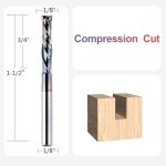 5-Piece Carbide Compression Router Bit Set