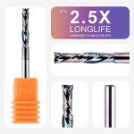 5-Piece Carbide Compression Router Bit Set