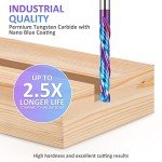 HQMaster 1/8" Compression Spiral CNC Router Bits Set