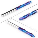 Extra Long Compression Spiral Router Bits - 1/4" Shank