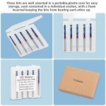 HQMaster 1/8" Compression Spiral CNC Router Bits Set