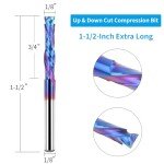 5PCS Carbide Compression Router Bits for CNC