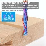 5PCS Carbide Compression Router Bits for CNC