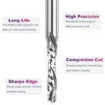 5PCS Compression Router Bit Set for Woodworking