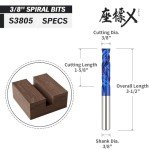 3/8" Compression CNC Router Bit - Solid Carbide