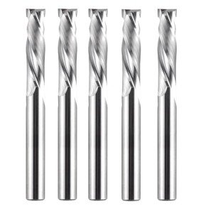 5PCS Compression Spiral Router Bit Set, 1/4 Inch