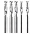 5PCS Compression Spiral Router Bit Set, 1/4 Inch