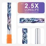 SpeTool 1/2" Compression Spiral Router Bits - 3" Cut