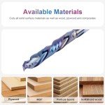 SpeTool 1/2" Compression Spiral Router Bits - 3" Cut