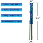 Jiiolioa F2132 CNC Compression End Mill 1/4" Shank