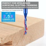 Eanosic 3-Inch Spiral Router Bit, 1/8" Diameter