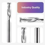 5PCS Compression Spiral Router Bit Set, 1/4 Inch